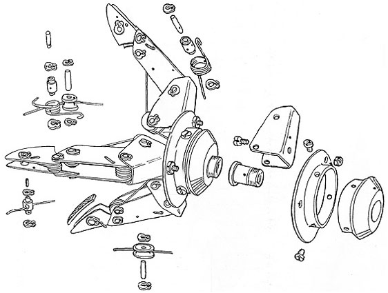 Exploded drawing of Armdroid fingers