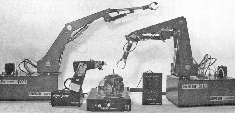 Genesis P101, P102 and Micro Grasp robot arms