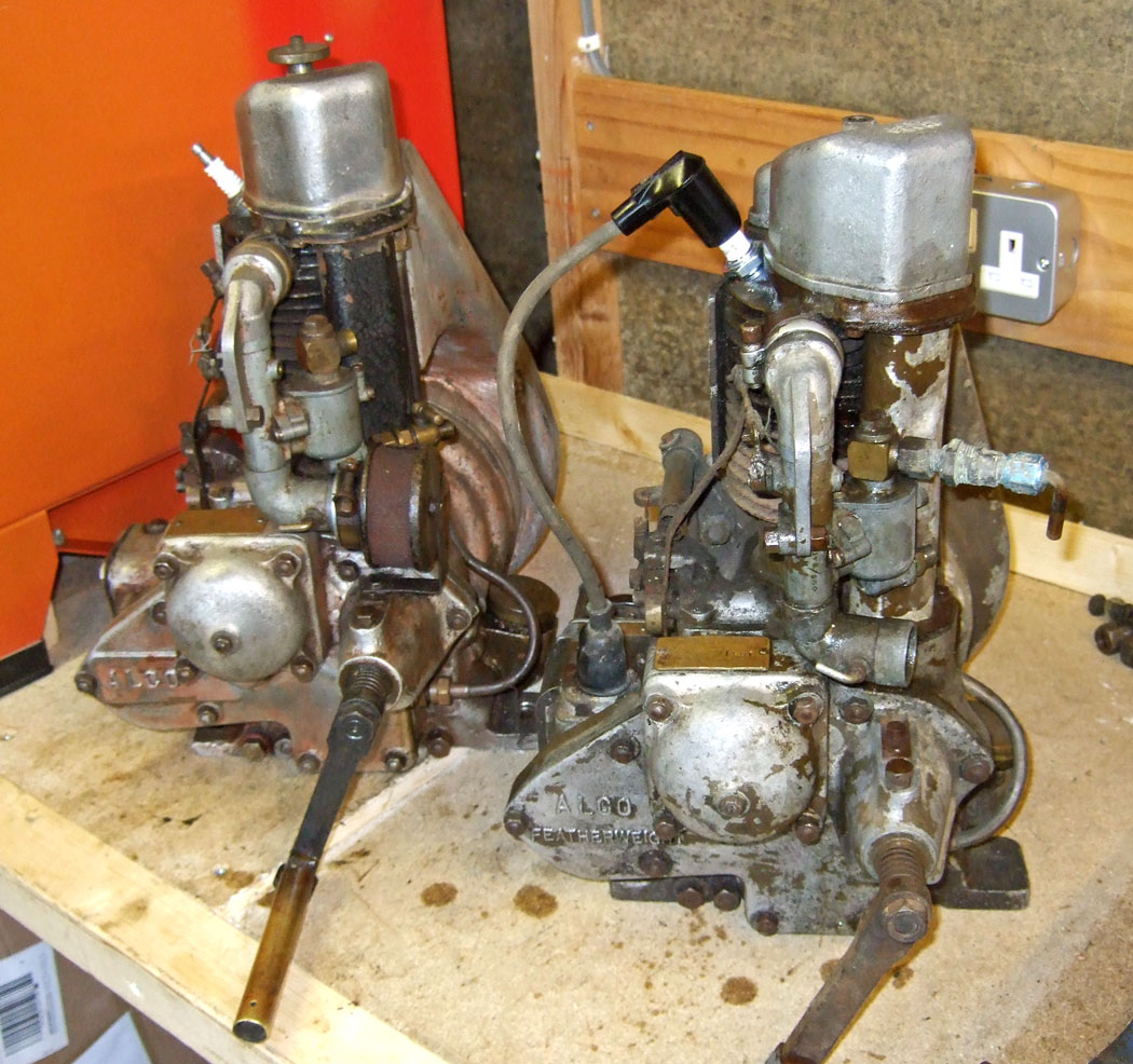 A pair of Alco Featherweight engines